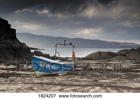 A boat on the shore, Ardtoe, Scotland View Large Photo Image Stock Photo - A boat on the shore, Ardtoe, Scotland. Fotosearch