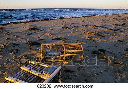 Abandoned lobster traps on beach, Prince Edward Island National Park, PEI, Canada View Large Photo Image Stock Image - Abandoned lobster traps on beach, Prince Edward Island National Park, PEI, Canada. Fotosearch