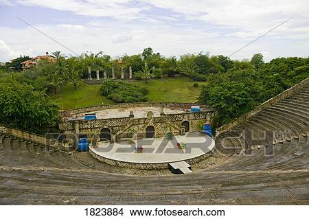 Amphitheater at Altos De Chavon, La Romana, Dominican Republic View Large Photo Image Picture - Amphitheater at Altos De Chavon, La Romana, Dominican Republic . Fotosearch