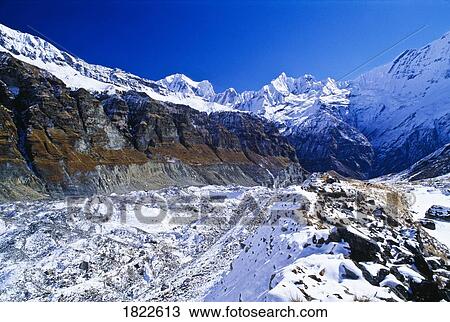 Annapurna Sanctuary, Nepal View Large Photo Image Stock Image - Annapurna Sanctuary, Nepal. Fotosearch