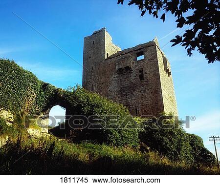 Stock Photography - Ballinalacken Castle near Lisdoonvarna, Co Clare, Ireland. Fotosearch