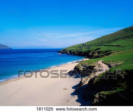 Beach, Blasket Islands, Dingle Peninsula, Co Kerry, Ireland View Large Photo Image Stock Photography - Beach, Blasket Islands, Dingle Peninsula, Co Kerry, Ireland. Fotosearch