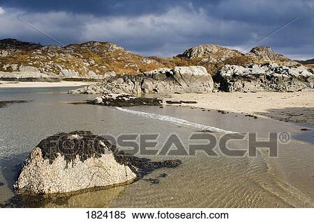 Stock Photography - Beach in Ardtoe, Scotland. Fotosearch