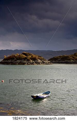 Boat in water, Loch Sunart, Scotland View Large Photo Image Stock Photography - Boat in water, Loch Sunart, Scotland. Fotosearch