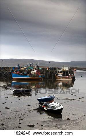 Boats near shore, Tobermory, Isle of Mull, Scotland View Large Photo Image Stock Photograph - Boats near shore, Tobermory, Isle of Mull, Scotland. Fotosearch