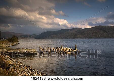 Broken dock, Loch Sunart, Scotland View Large Photo Image Stock Image - Broken dock, Loch Sunart, Scotland. Fotosearch