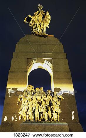 Canadian War Memorial at night, Ottawa, Ontario, Canada View Large Photo Image Stock Photo - Canadian War Memorial at night, Ottawa, Ontario, Canada. Fotosearch