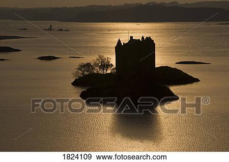 Castle Stalker, Scotland View Large Photo Image Stock Photo - Castle Stalker, Scotland. Fotosearch