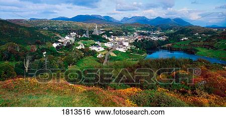Clifden, Connemara and 12 Pins, Co Galway, Ireland View Large Photo Image Stock Photograph - Clifden, Connemara and 12 Pins, Co Galway, Ireland. Fotosearch