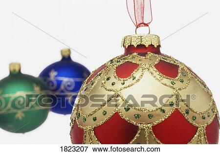 Closeup of Christmas ball View Large Photo Image Stock Photo - Closeup of Christmas ball. Fotosearch