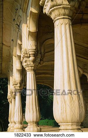 Columns in the Red Fort, Delhi, India View Large Photo Image Stock Image - Columns in the Red Fort, Delhi, India. Fotosearch