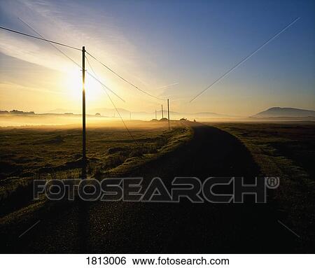 Stock Photograph - Country road, Achill Island, Co Mayo, Ireland. Fotosearch