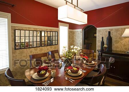 Dining room View Large Photo Image Stock Image - Dining room . Fotosearch