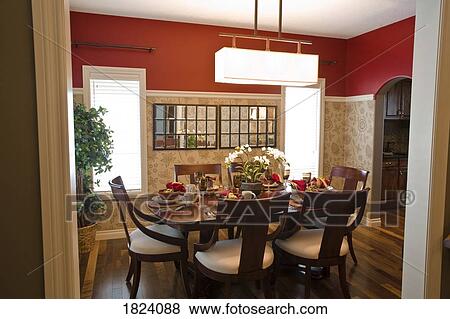 Dining room View Large Photo Image Stock Photo - Dining room. Fotosearch