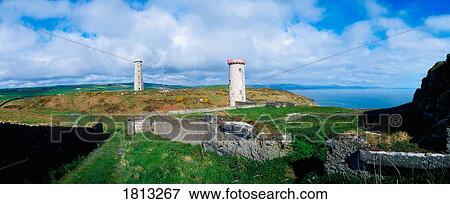 Disused lighthouse, Wicklow Head, Co Wicklow, Ireland View Large Photo Image Stock Photo - Disused lighthouse, Wicklow Head, Co Wicklow, Ireland. Fotosearch