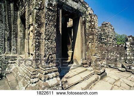 Doorway, The Bayon, Angkor Thom, Cambodia View Large Photo Image Stock Image - Doorway, The Bayon, Angkor Thom, Cambodia. Fotosearch