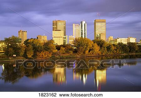 Downtown Winnipeg at dawn, Manitoba, Canada View Large Photo Image Stock Image - Downtown Winnipeg at dawn, Manitoba, Canada. Fotosearch