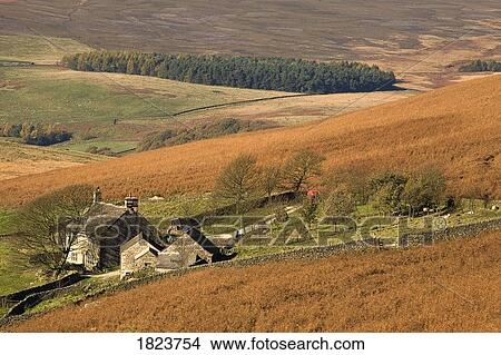 Farm in the autumn, Derbyshire, England View Large Photo Image Picture - Farm in the autumn, Derbyshire, England . Fotosearch