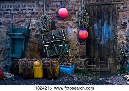 Stock Photography - Fisherman's supplies. Fotosearch