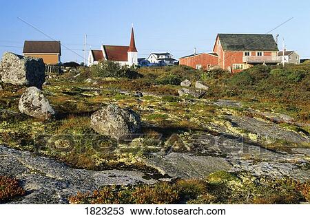 Stock Image - Fishing village of Peggy's Cove, Nova Scotia, Canada. Fotosearch
