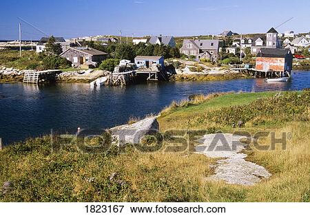 Stock Photo - Fishing village of Prospect, Nova Scotia, Canada. Fotosearch