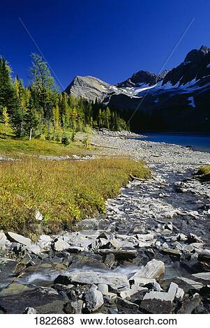 Stock Image - Floe Lake, Kootenay National Park, British Columbia, Canada. Fotosearch