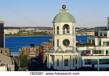 Halifax Clock Tower as viewed from the Citadel, Nova Scotia, Canada View Large Photo Image Stock Image - Halifax Clock Tower as viewed from the Citadel, Nova Scotia, Canada. Fotosearch