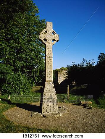High Cross, Moone, Co Kildare, Ireland View Large Photo Image Stock Image - High Cross, Moone, Co Kildare, Ireland. Fotosearch