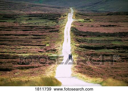 Stock Photo - Hiking in the Wicklow Mountains, Co Wicklow, Ireland. Fotosearch