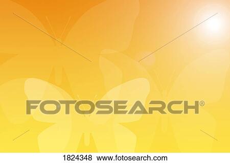 Stock Photo - Illustration of butterflies. Fotosearch