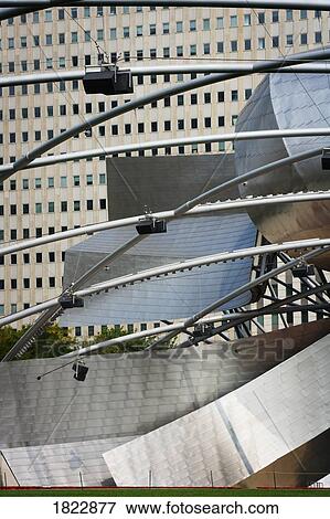 Jay Pritzker Pavilion, Millennium Park, Chicago, Illinois, USA View Large Photo Image Stock Photo - Jay Pritzker Pavilion, Millennium Park, Chicago, Illinois, USA. Fotosearch