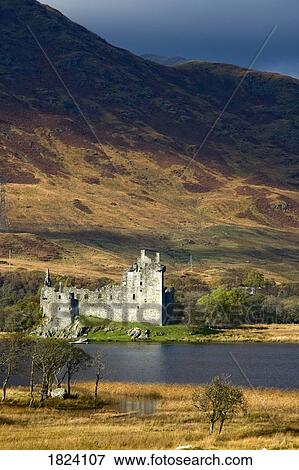 Kilchurn castle, Scotland View Large Photo Image Stock Photo - Kilchurn castle, Scotland. Fotosearch