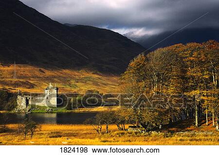 Kilchurn Castle, Scotland View Large Photo Image Stock Photo - Kilchurn Castle, Scotland. Fotosearch