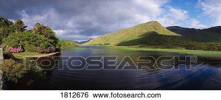 Stock Photograph - Kylemore Lough, Co Galway, Ireland. Fotosearch