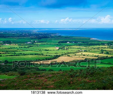 Stock Photo - Landscape towards Castlegregory, Dingle Peninsula, Co Kerry, Ireland. Fotosearch
