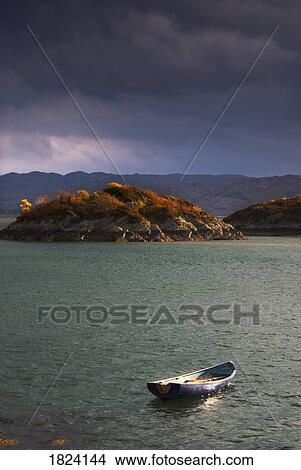 Loch Sunart with boat, Scotland View Large Photo Image Picture - Loch Sunart with boat, Scotland. Fotosearch