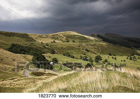 Lose Hill, Derbyshire in stormy weather View Large Photo Image Stock Image - Lose Hill, Derbyshire in stormy weather. Fotosearch