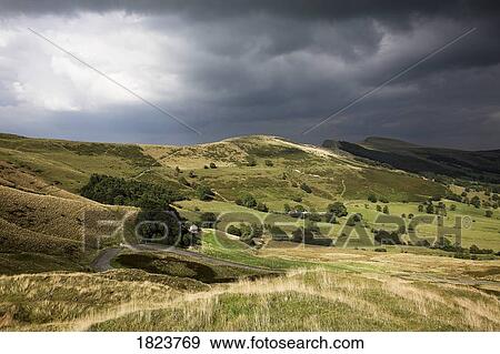 Lose Hill, Derbyshire, UK in stormy weather View Large Photo Image Stock Photo - Lose Hill, Derbyshire, UK in stormy weather. Fotosearch