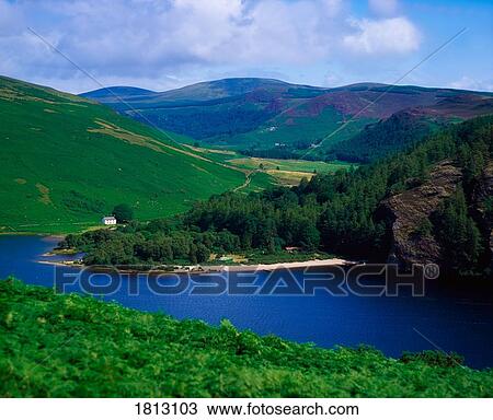 Stock Image - Lough Dan, Co Wicklow, Ireland. Fotosearch