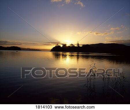 Lough Gill at sunrise, Co Sligo, Ireland View Large Photo Image Stock Image - Lough Gill at sunrise, Co Sligo, Ireland. Fotosearch
