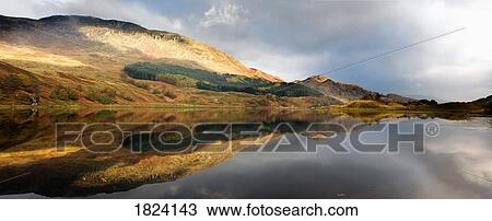 Mountain reflection View Large Photo Image Stock Image - Mountain reflection. Fotosearch