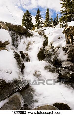 Mountain stream in Jasper, Alberta View Large Photo Image Stock Photo - Mountain stream in Jasper, Alberta. Fotosearch