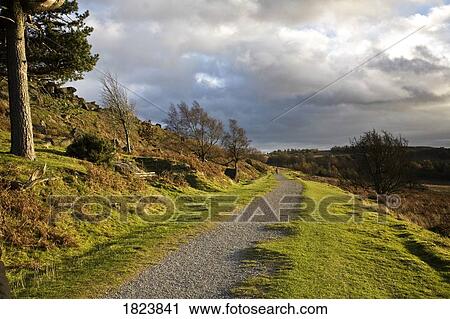 Narrow road, Peak District National Park, Derbyshire, England View Large Photo Image Stock Image - Narrow road, Peak District National Park, Derbyshire, England. Fotosearch