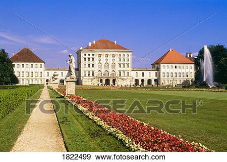Stock Photo - Nymphenburg Palace, Munich, Bavaria, Germany, Europe. Fotosearch