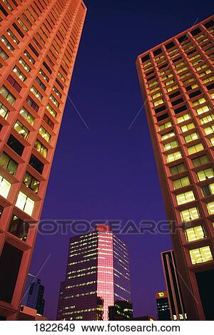 Stock Photo - Office Buildings, Edmonton, Alberta, Canada. Fotosearch