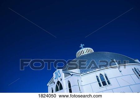 Stock Image - Orthodox church, Inuvik, NWT, Canada. Fotosearch