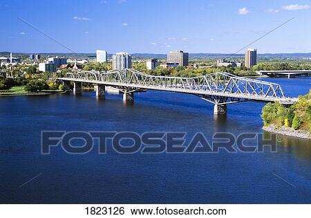 Ottawa River, Canada, Royal Alexandra Interprovincial Bridge spanning the Ottawa river between Ottawa and Hull/Gatineau View Large Photo Image Stock Photograph - Ottawa River, Canada, Royal Alexandra Interprovincial Bridge spanning the Ottawa river between Ottawa and Hull/Gatineau. Fotosearch