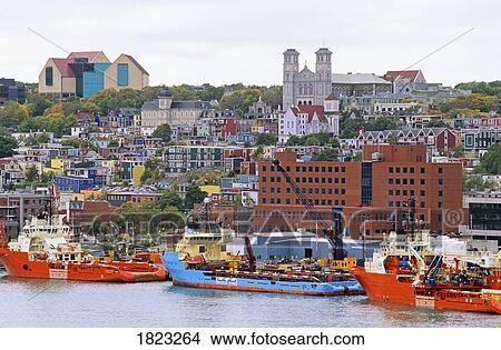 Overview of Historic Saint John's, Newfoundland, Canada View Large Photo Image Picture - Overview of Historic Saint John's, Newfoundland, Canada. Fotosearch