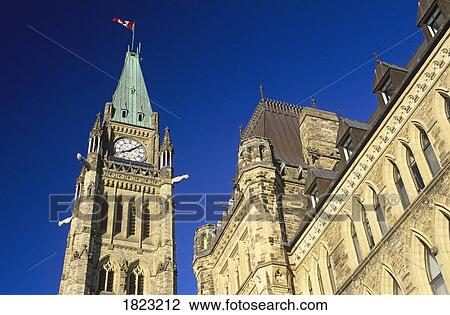 Peace Tower, Canadian Parliament Buildings, Ottawa, Ontario, Canada View Large Photo Image Stock Image - Peace Tower, Canadian Parliament Buildings, Ottawa, Ontario, Canada . Fotosearch