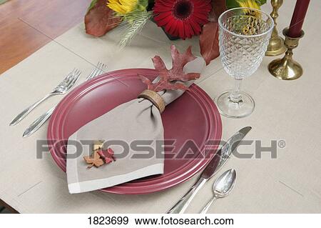 Place setting View Large Photo Image Stock Photo - Place setting. Fotosearch